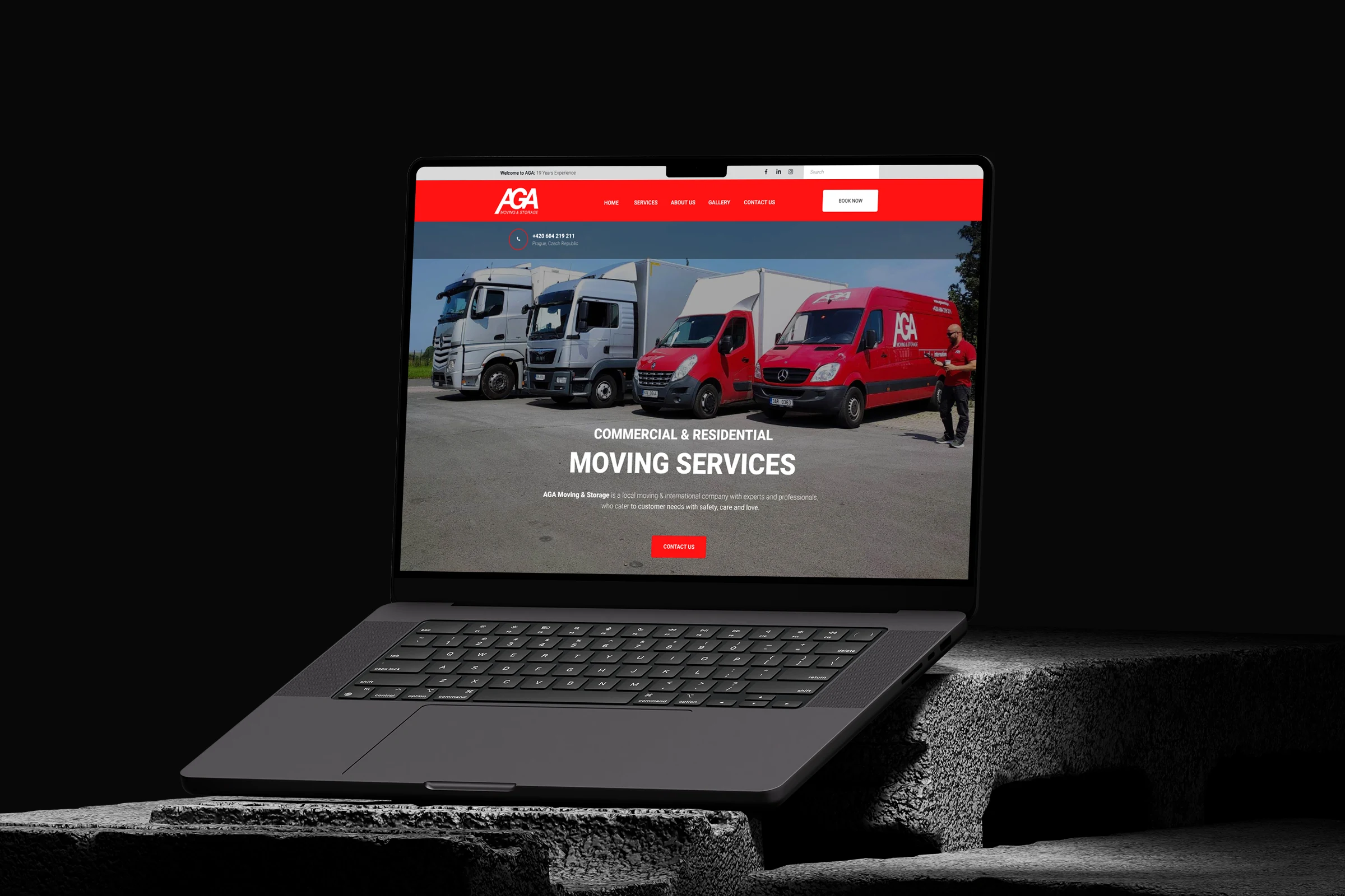 AGA Moving | UI/UX Website — UI/UX design / Web experience